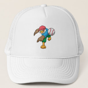 Casquette Hawk au baseball avec batte de baseball
