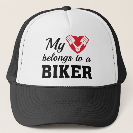 Casquette Heart Belongs Biker (Devant)
