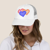 Casquette Heart Trio (En situation)