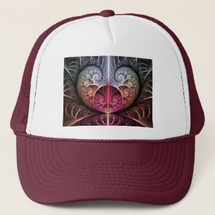 Casquette Heartbeat, Abstract Surreal Fantasy Fractal Art