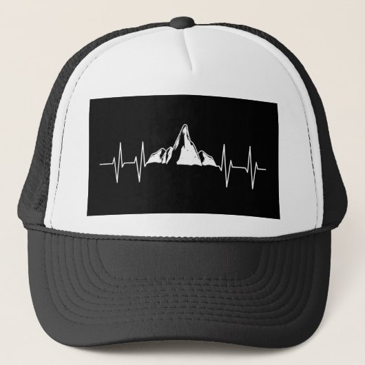 Casquette Heartbeat en montagne (Devant)