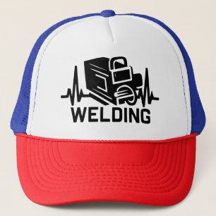 Casquette Heartbeat of a Welder - Welding Trade Pulse Design