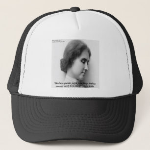 Casquette Helen Keller et Célèbre Citation Sourde/Aveugle