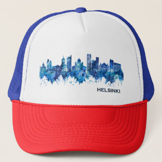 Casquette Helsinki Finlande Skyline Blue