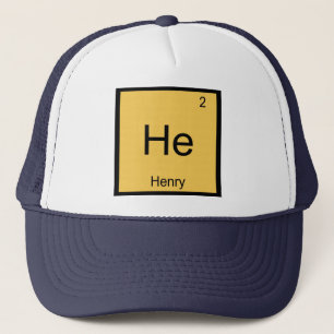 Casquette Henry  Nom Chimie Élément Tableau Périodique