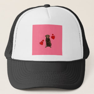 Casquette Heureuse Sainte-Valentin du chocolat du Labrador