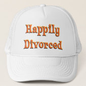 Casquette Heureusement Divorcé ! (Devant)