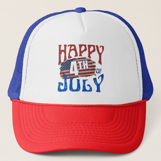 CASQUETTE HEUREUX 4 JUILLET (Devant)