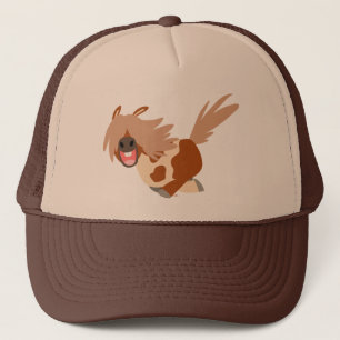 Casquette heureux de camionneur de poney de Pinto