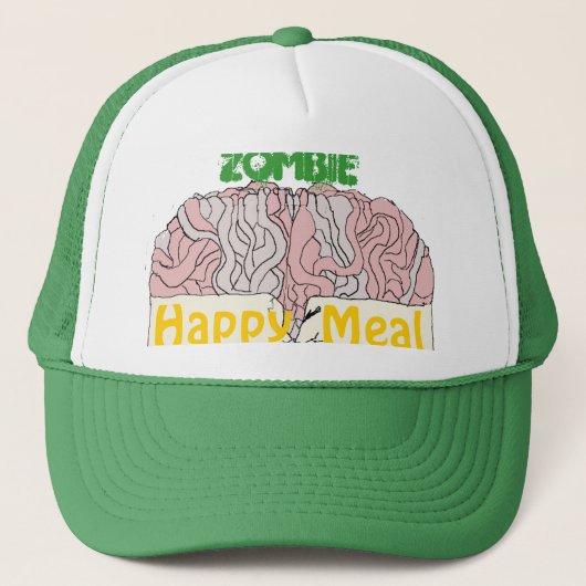 Casquette heureux de repas de zombi (Devant)