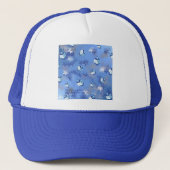 Casquette Heureux Hanoukka Falling Star et Dreidels (Devant)