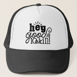 Casquette Hey Good Loin Typographie Citation Art Design