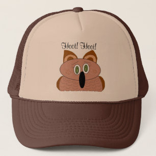 Casquette Hibou aux yeux écarquillés