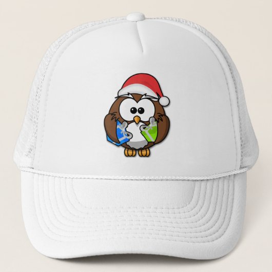 Casquette Hibou de Père Noël (Devant)