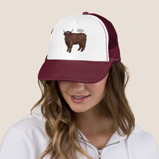 Casquette Highland cow (En situation)