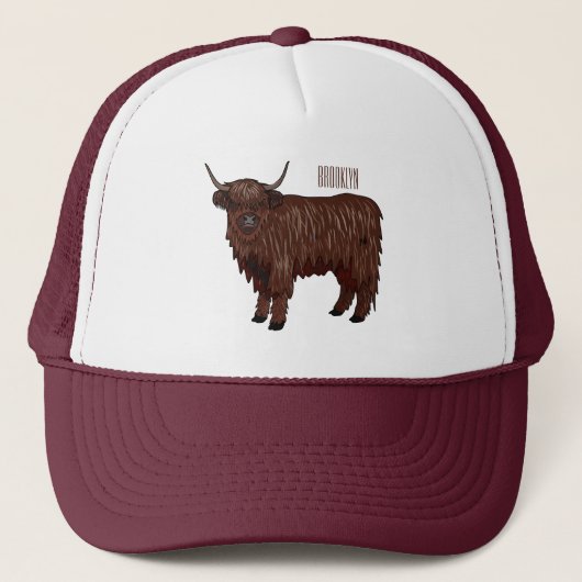 Casquette Highland cow (Devant)