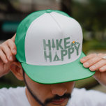Casquette Hike Happy Camper Hiker Hiking Family Personalized<br><div class="desc">Elevate your outdoor style with our 'Hike Happy' trucker hat! Designed for the adventurous soul, these trucker hats capture the essence of hiking, camping, and mountaineering. Embrace the peaks, conquer the mountains, and express your love for the great outdoors. The perfect gift for the hiking lover, camper, or mountain climber...</div>