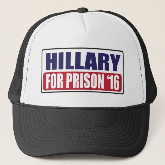 Casquette Hillary pour la prison 2016 (Devant)