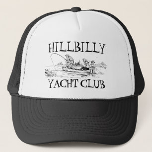 Casquette Hillbilbilly Fishing Yacht Club Funny Angler