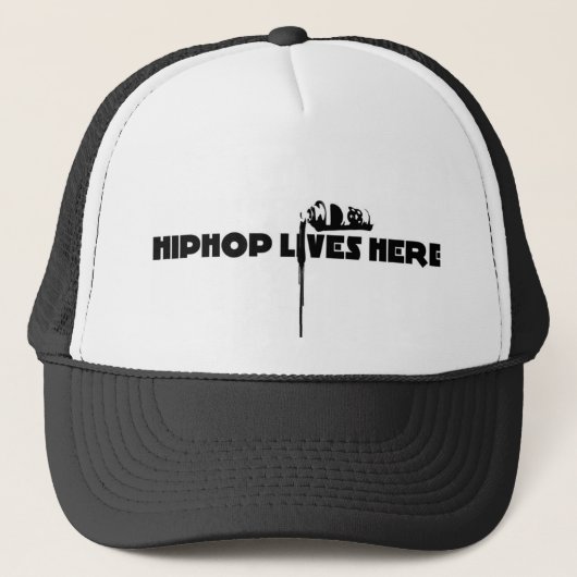 Casquette hiphop vit ici (Devant)