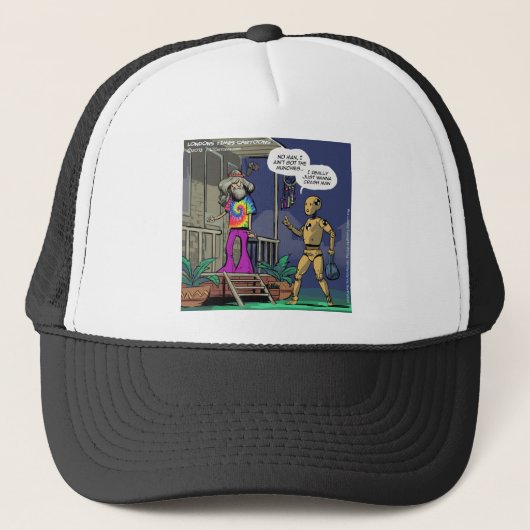 Casquette Hippie Crash Test Drôle (Devant)