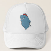Casquette Hippo à la course avec bandeau (Devant)