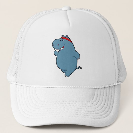 Casquette Hippo à la course avec bandeau (Devant)