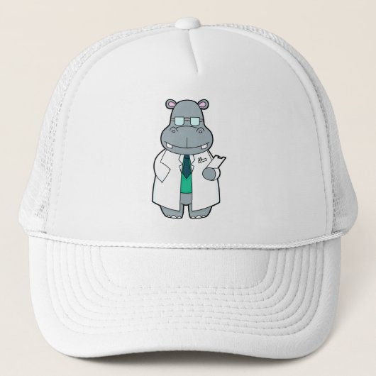 Casquette Hippo comme docteur avec la fumée (Devant)
