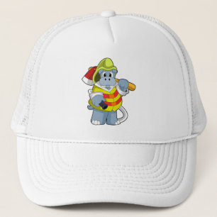 Casquette Hippo comme pompier avec l'alcool