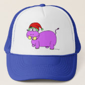 Casquette Hippo de Noël (Devant)