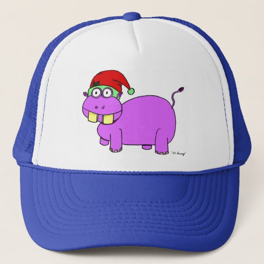 Casquette Hippo de Noël (Devant)