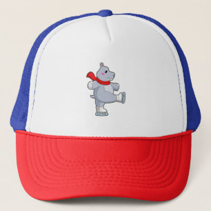 Casquette Hippo Patinage sur glace Patins sur glace