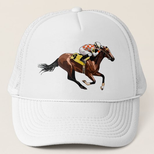 Casquette Hippocampe et jockey (Devant)