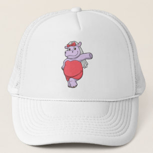 Casquette Hippopotame en mariée avec voile et nœud