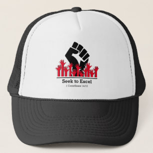 Casquette Historique noir CHERCHER À EXCEL Power Fist MLK Pe