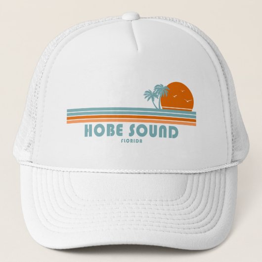 Casquette Hobe Sound Floride Sun Palm Trees (Devant)