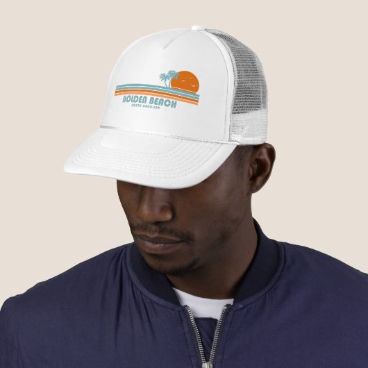 Casquette Holden Beach Caroline du Nord Sun Palm Trees (En situation)