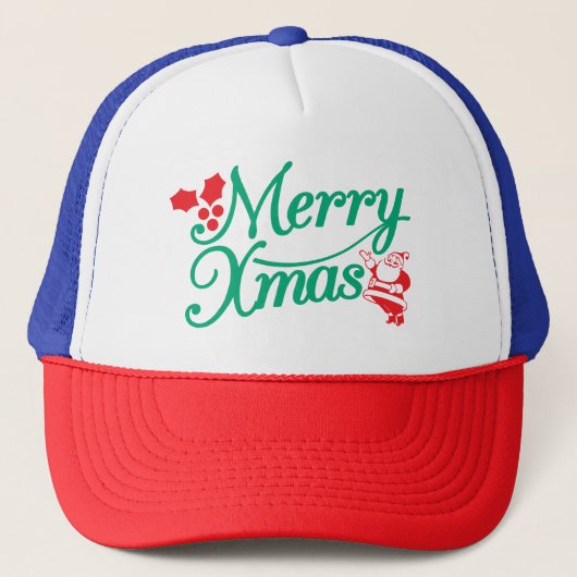 Casquette Holiday Hat – Merry & Bright Seasonal Style (Devant)