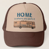 Casquette Home est l'endroit où vous le garez (Devant)