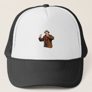 Casquette Homme appelant quelqu'un : Êtes-vous là??