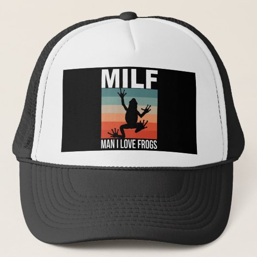 Casquette Homme j'aime les grenouilles (Devant)