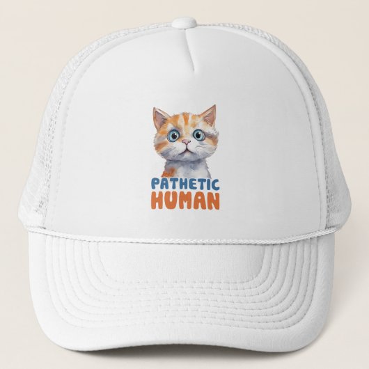Casquette Homme pathétique - Design de chat Sarcastique (Devant)