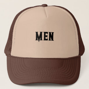 Casquette Hommes bronzés et marrons Texte Cool et Super