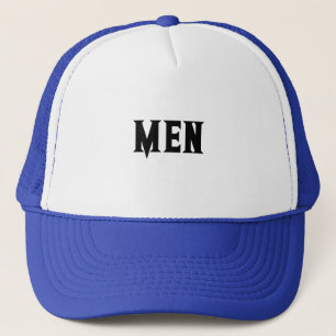 Casquette Hommes Garçons Beau Cool Beau Blanc et Royal