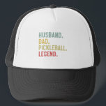 Casquette Hommes Vintage Mari Père Pickleball Legend<br><div class="desc">Hommes Vintage Mari Chemise Papa Pickleball Legend Retro mari,  papa,  pickleball,  légende,  pickleball player,  pickleball paddle,  marronnier,  dink,  pickleball,  équipe,  pickleball coach,  pickleball coach,  pickleball cadeau,  dink responsable,  pickleball shirt,  pickleball court,  cadeaux</div>