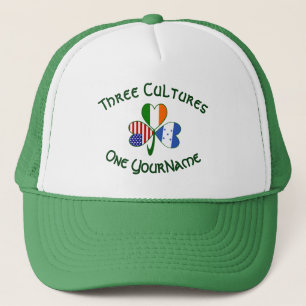 Casquette Honduras Irlande États-Unis Trèfle Drapeau Personn
