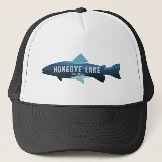 Casquette Honeoye Lake New York Fish (Devant)