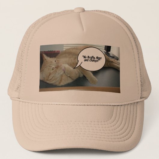 Casquette Hope and Change Orange Tabby Cat (Devant)