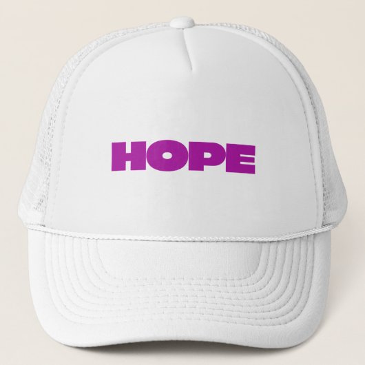 Casquette Hope - Chapeau de camion blanc (Devant)