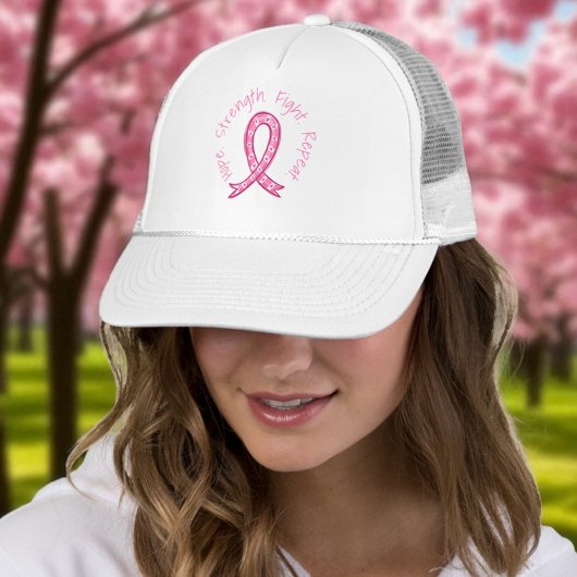 Casquette Hope Strength Fight Repeat Pink Ribbon Fighters